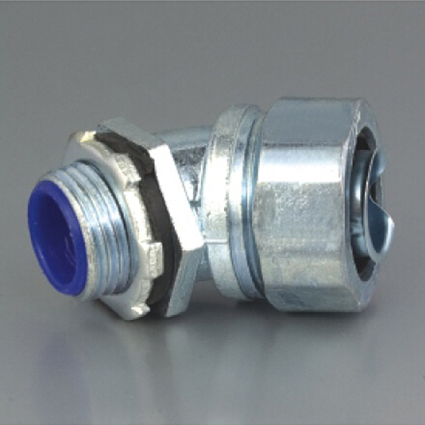 45 Degree Flexible Conduit Connector-ZINC-1A