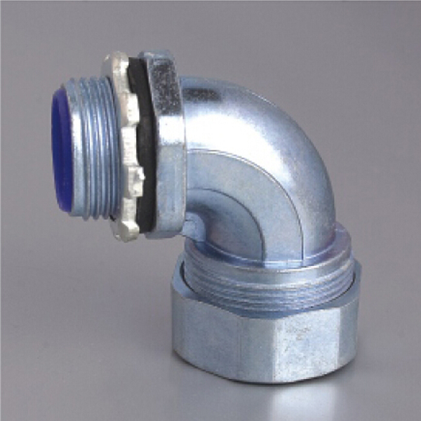 90 Degree Flexible Conduit Connector-ZINC-1A