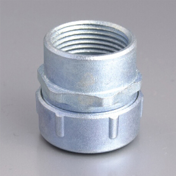 Plum Type Female Flexible Conduit Connector-ZINC-1A